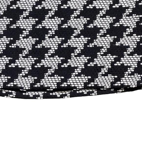 Talbots‎ Petites Womens Skirt Size 6 Black White Pattern Wool Blend Lined - Picture 3 of 6